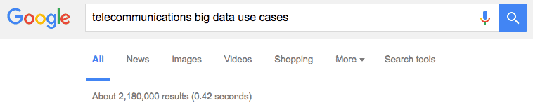 telecom analytics google search