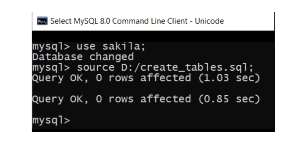 How to use the command line to import SQL files in MySQL - Datameer