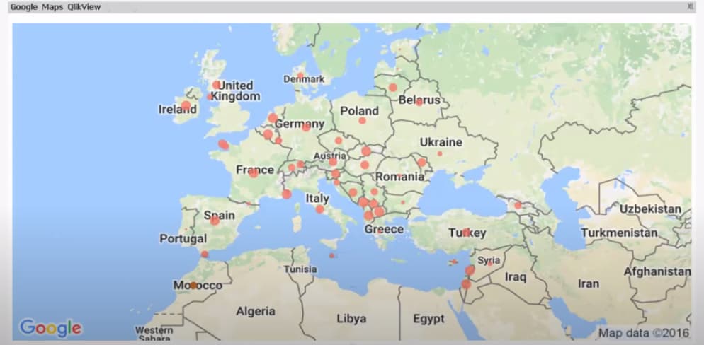 GeoAnalytics and Google Maps Extensions for Qlik