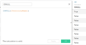 How does Tableau recognize is not null in a calculated field? - Datameer
