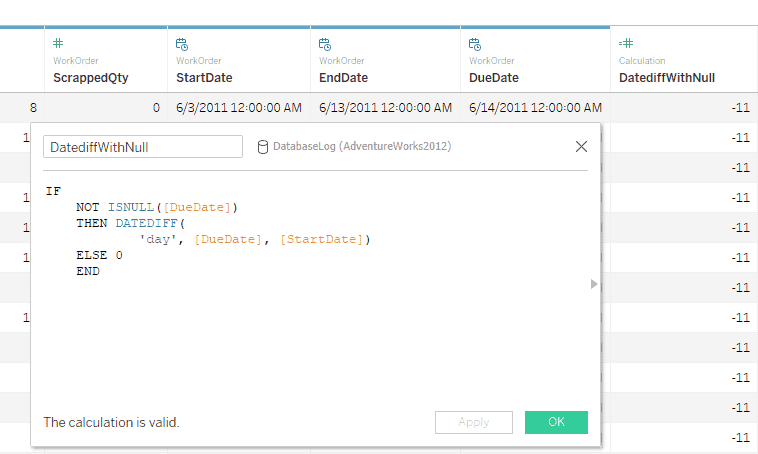 DADEDIFF is a powerful feature that is often used in Tableau