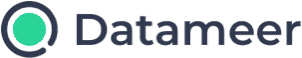 Datameer Logo Navy Blue with Green Dot