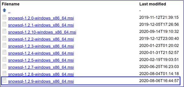 SnowSQL Installation and Configuration