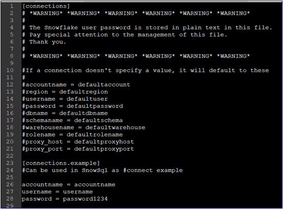 SnowSQL Installation and Configuration