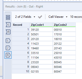 How to check if values from one filed exists in a different field in Alteryx 6