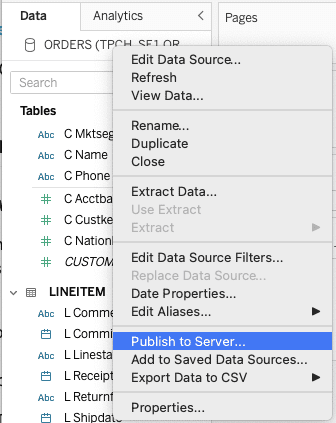 Connecting Snowflake to Tableau Online