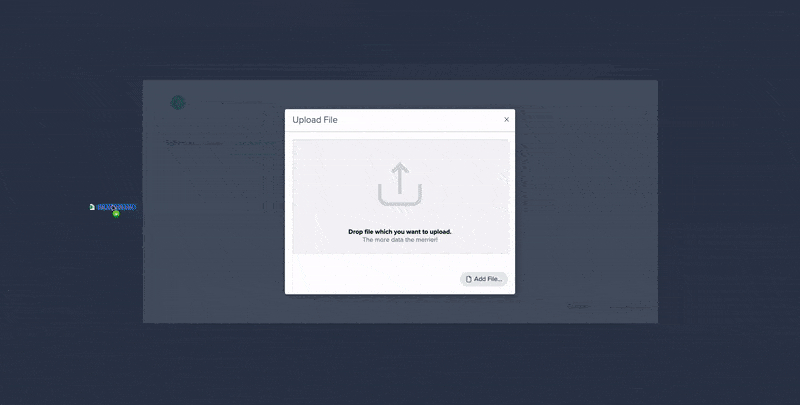File upload to enrich data