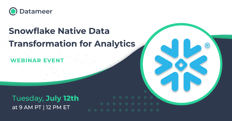 Snowflake Native Data Transformation for Analytics