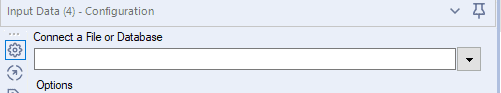 Connect to a file or database