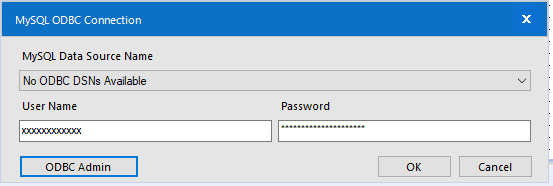 mySQL ODBC Connection