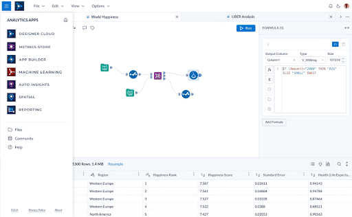 Data Preparation Tools - Alteryx Designer Cloud Interface