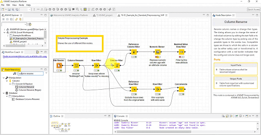 Knime Interface 