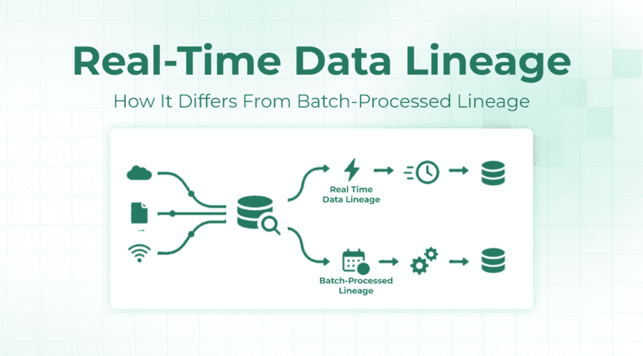 Real-time vs batch-processed data lineage