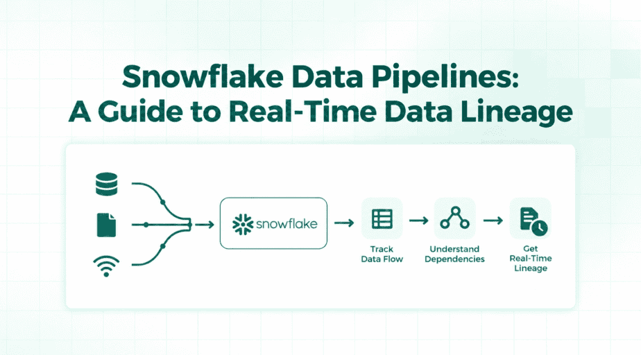 Snowflake Data Pipelines: A Guide to Real-Time Data Lineage
